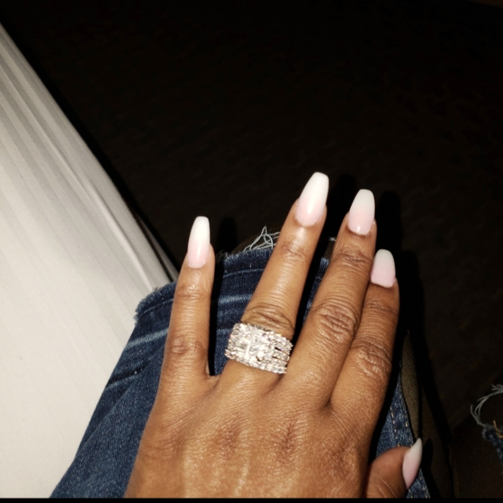Princess Quad Wedding Band Set